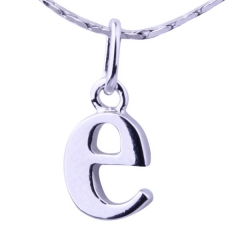 silver alfabet hänge